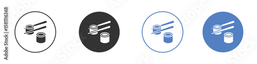 Sushi icon. Vector illustration, flat design.