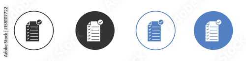 Requirements icon. Vector illustration, flat design.