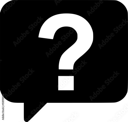 comments question vector flat icon
