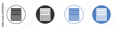 Mood board icon. Vector illustration, flat design.