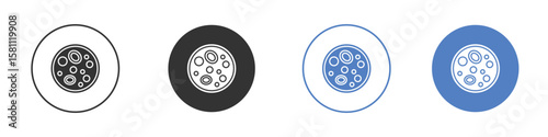 Leukemia icon. Vector illustration, flat design.