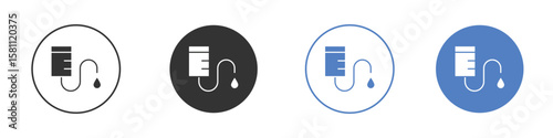 Intravenous icon. Vector illustration, flat design.