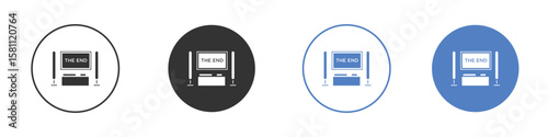 Home cinema icon. Vector illustration, flat design.