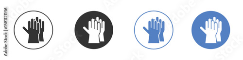 Gloves icon. Vector illustration, flat design.