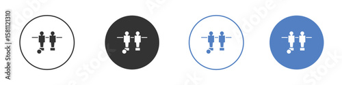Foosball icon. Vector illustration, flat design.