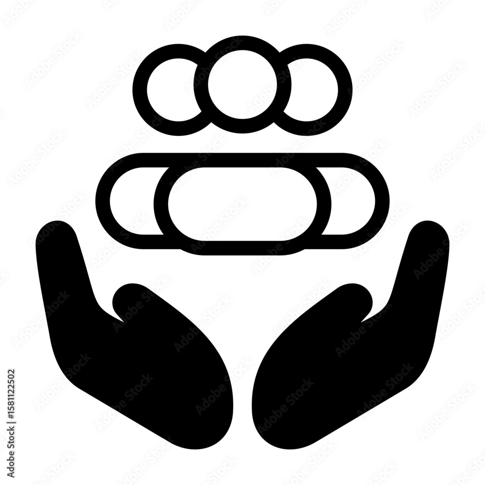 Obraz premium Community Support Vector Icon