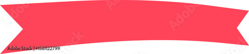 Free Download Red ribbon banner waving and flowing gently, creating a sense of elegance and celebration, perfect for highlighting important announcements or adding a decorative touch - GFXLoad
