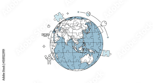Global digital connectivity and data flow visualization technology for worldwide communication networks