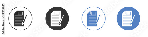 Content icon. Vector illustration, flat design.
