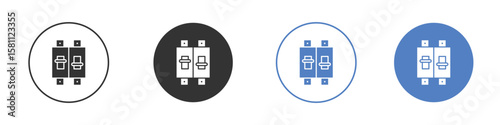 Circuit Breaker icon. Vector illustration, flat design.