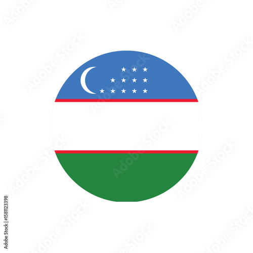 Uzbekistan flag round button vector. Uzbekistan national flag icon badge for independence day celebration PNG on transparent background. Free Download Uzbekistan flag round button vector. Uzbekistan national flag icon badge for independence day celebration PNG on transparent background. - GFXLoad
