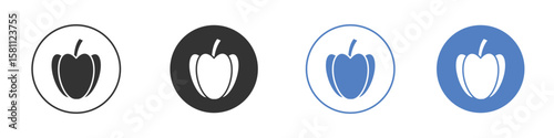 Capsicum icon. Vector illustration, flat design.