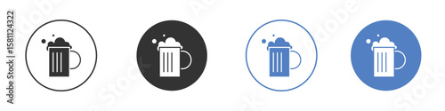 Beer icon. Vector illustration, flat design.