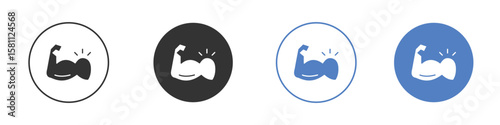 Arm icon. Vector illustration, flat design.