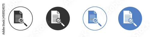 Auditors icon. Vector illustration, flat design.