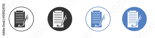 Agreement icon. Vector illustration, flat design.