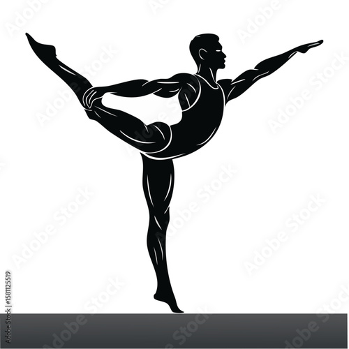 Silhouette icon vector set of gym and fitness elements in modern minimal style, featuring workout poses, dumbbells, bodybuilding, weightlifting, and exercise equipment for health and sports designs

