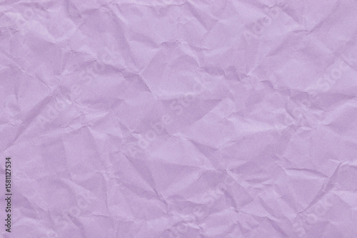 Foto Lavender lilac color abstract texture of crumpled paper, empty background with w