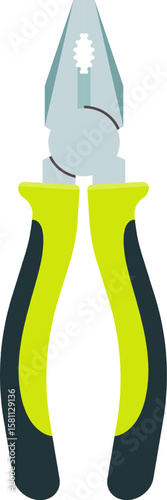 Long nose pliers featuring green and black handles gripping a metal wire, perfect for tackling electrical tasks and DIY projects with precision and ease