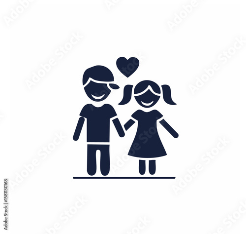 Silhouette icon vector collection of family members in minimal flat style, featuring parents, children, couples, and multigenerational figures—ideal for parenting themes, healthcare visuals, and relat