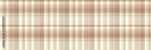 Subtle beige and brown plaid pattern.  Perfect for textile design, website backgrounds, or autumnal themed projects. Evokes warmth, comfort, and a rustic aesthetic.