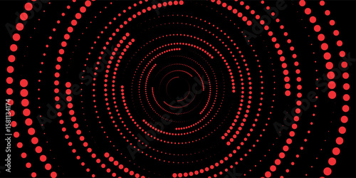 Sound wave rhythm lines spiral dynamic abstract vector background in circle dot shape. eps10 in presentation, website