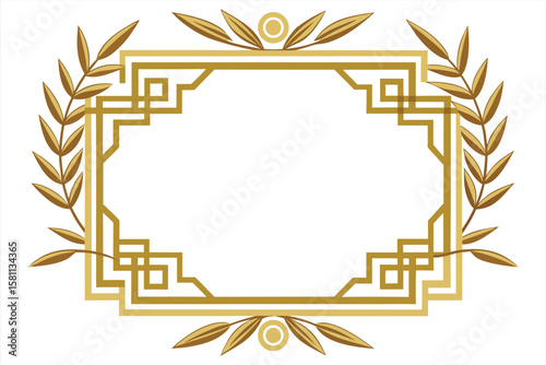 golden laurel wreath