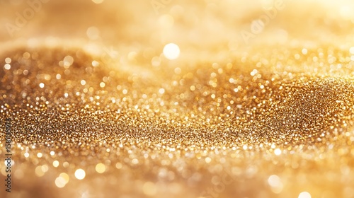 Luxurious Golden Textures and Glittering Spheres - Shimmering Metallic Background Collection