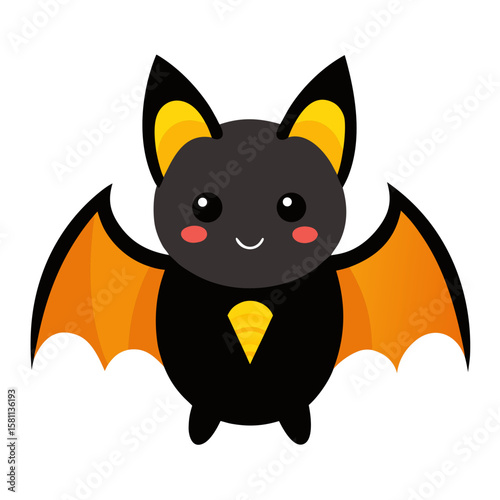 vector illustration of a cartoon fox
