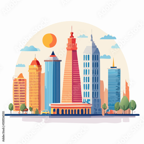 modern city skyline