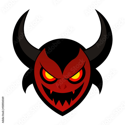 red devil face