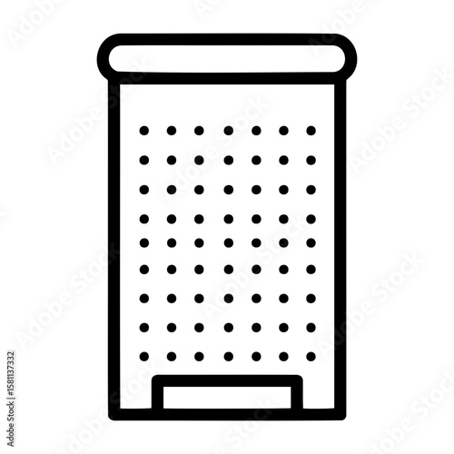 Simple drying mat icon design with dotted texture