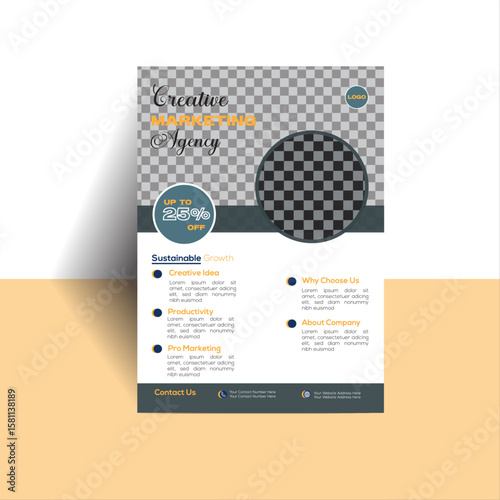 Creative Marketing Agency Flyer Template

