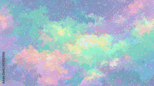 pixel gaming background with colorful points 