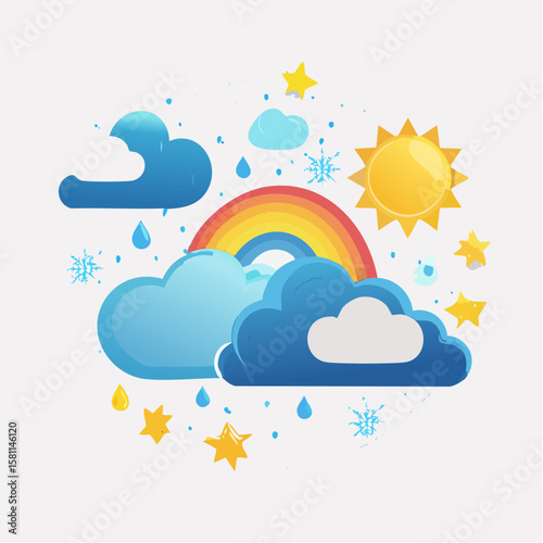 sun and cloud