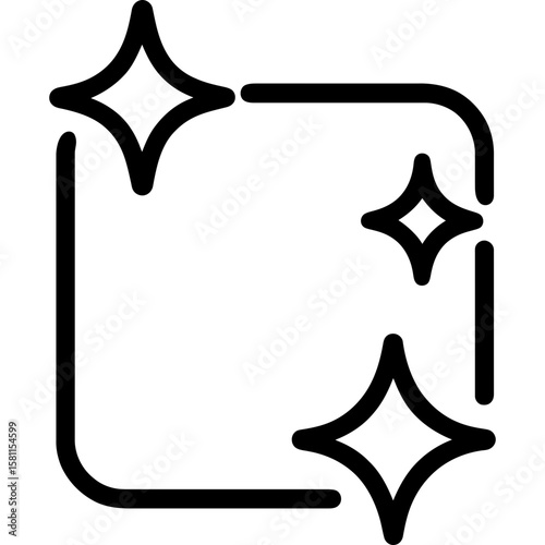 Fresh state outline icon vector