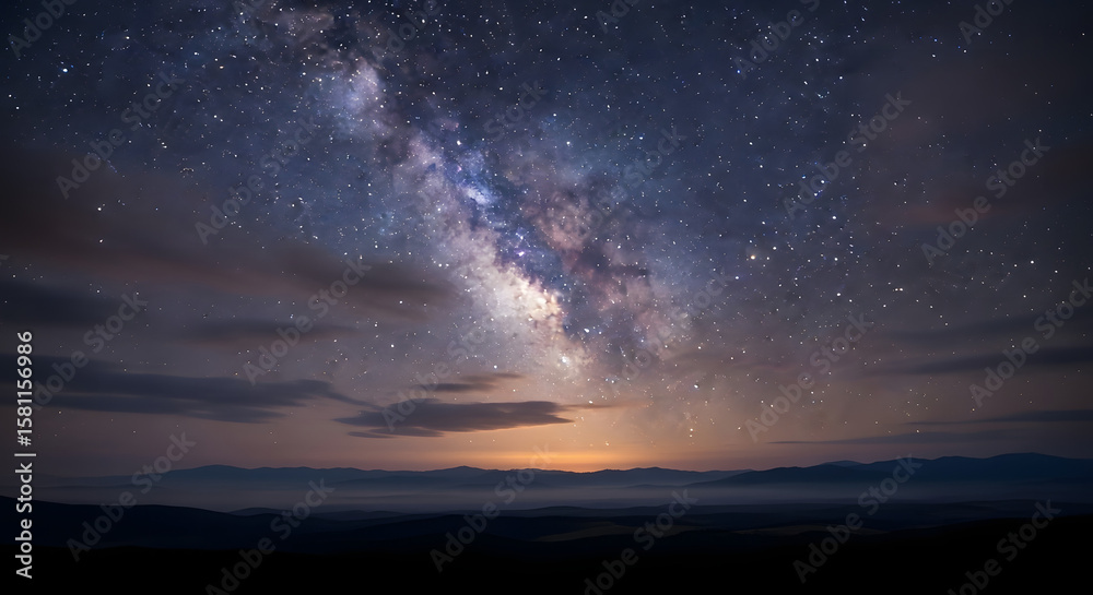 Naklejka premium night sky with stars