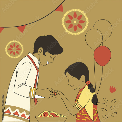 Raksha Bandhan, also known as Rakhi, is a Hindu festival that celebrates the love and duty between brothers and sisters. It is observed on the full moon day of the Hindu month of Shraavana, which typi