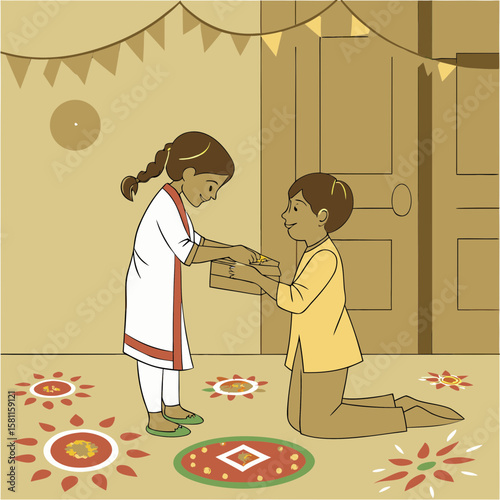 Raksha Bandhan, also known as Rakhi, is a Hindu festival that celebrates the love and duty between brothers and sisters. It is observed on the full moon day of the Hindu month of Shraavana, which typi