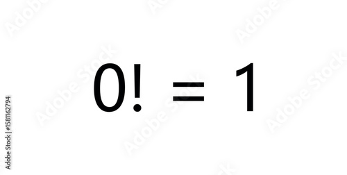 Zero Factorial Equals One in Mathematics.