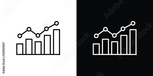 Benchmarking icon thin line symbol on white background. Editable stroke vector illustration