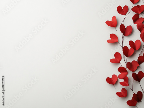 valentine's vibes, border, socail media promotion background, modern and minimalistic 