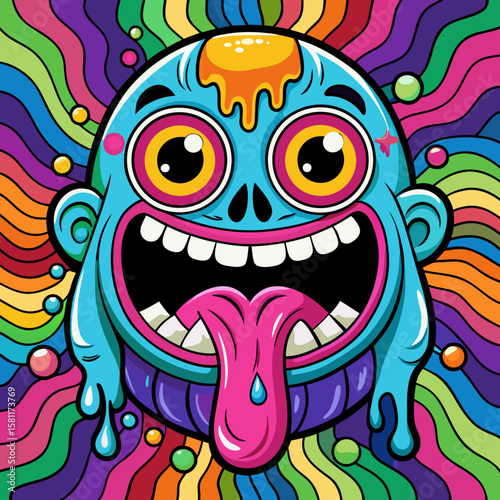 Trippy Cartoon Vector Designs