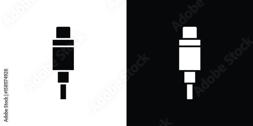 USB type c icon, Vector graphics in filled style