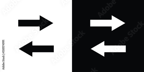 Transfer icon, Vector graphics in filled style