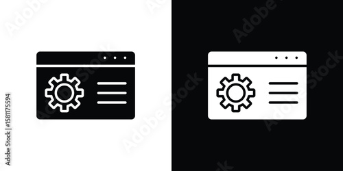 Software icon, Vector graphics in filled style