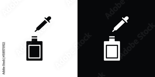 Serum icon, Vector graphics in filled style