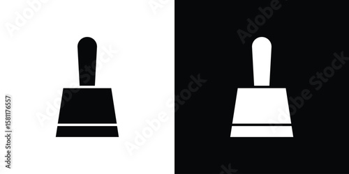 Putty knife icon, Vector graphics in filled style