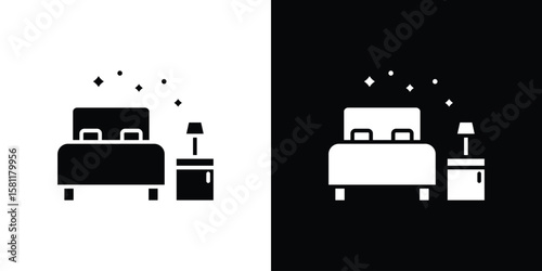 Clean Room icon, Vector graphics in filled style