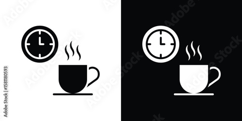Break icon, Vector graphics in filled style
